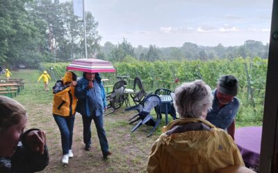 „Weingenuss mit Freunden“ im Juli – gut durchgefeuchtet!